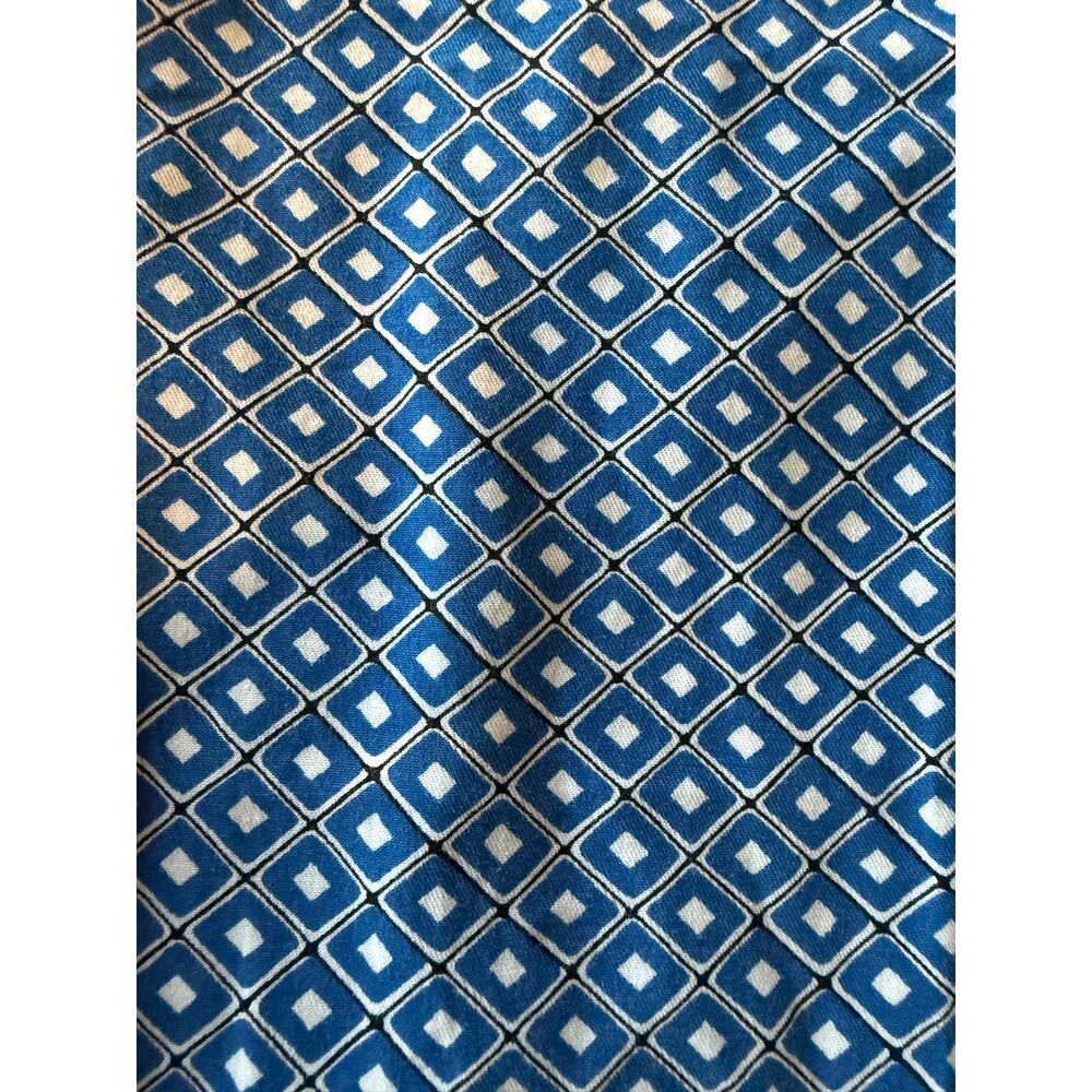 Ann Taylor Womens Carnegie Crop Pants Size 00P Blue Geometric Ankle Trousers - Picture 3 of 10